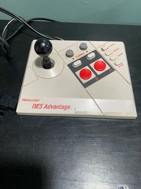 Nintendo NES Advantage Arcade Joystick Controller - White/Red
